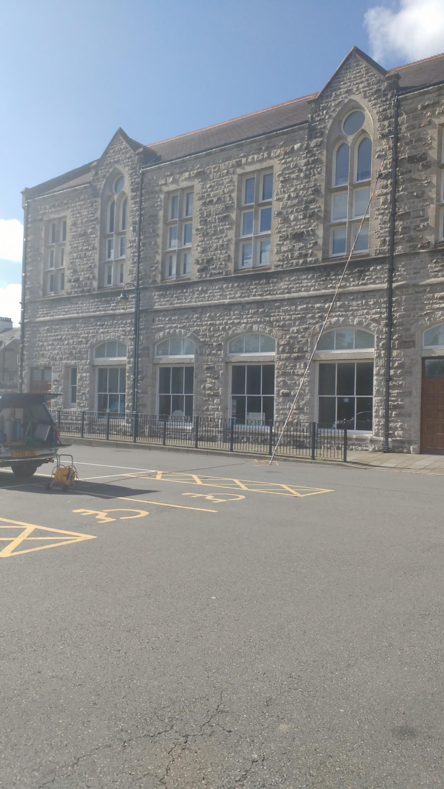 Internal and external Window Cleaning Llangefni Town Hall